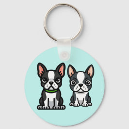 Llavero Keychain de Boston Terrier