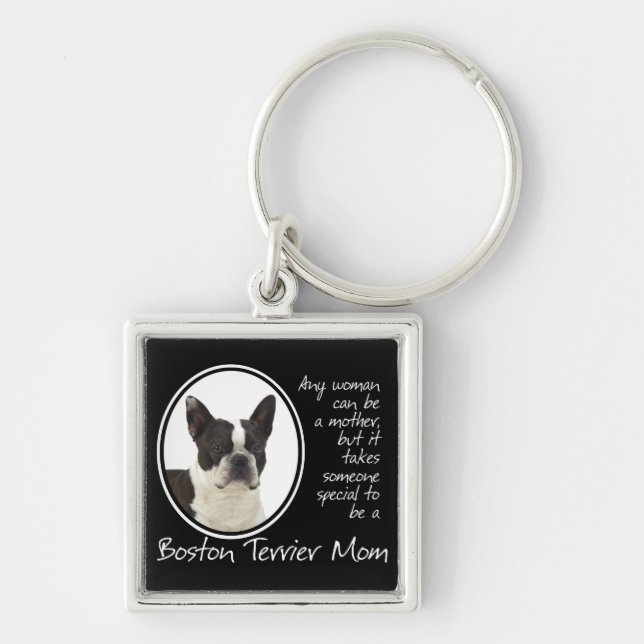 Llavero Keychain de Boston Terrier (Frente)