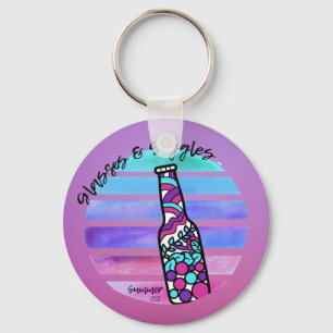 Llavero Keychain de botellas de verano de 2021