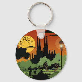 Llavero Keychain de botón básico de Barcelona de 2,25"
