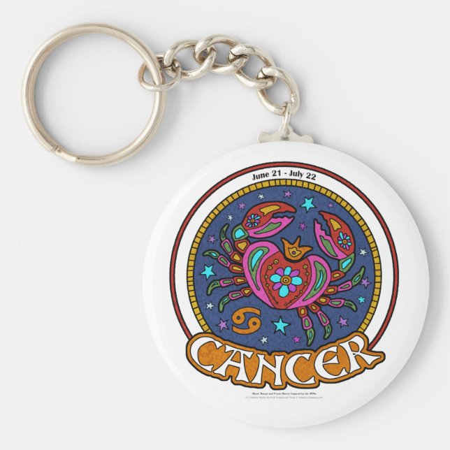 Llavero Keychain de botón básico de cáncer NP de 2,25" (Frente)