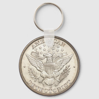 Llavero Keychain de botón clásico del detectorista estadou
