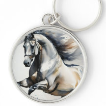 Keychain de botón de caballo