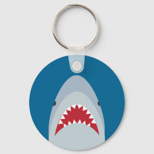 Llavero Keychain de botón de tiburón