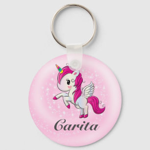 Llavero Keychain de botón de unicornio personalizado