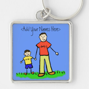 Llavero Keychain de Boy Brunette para Papi (nombres person