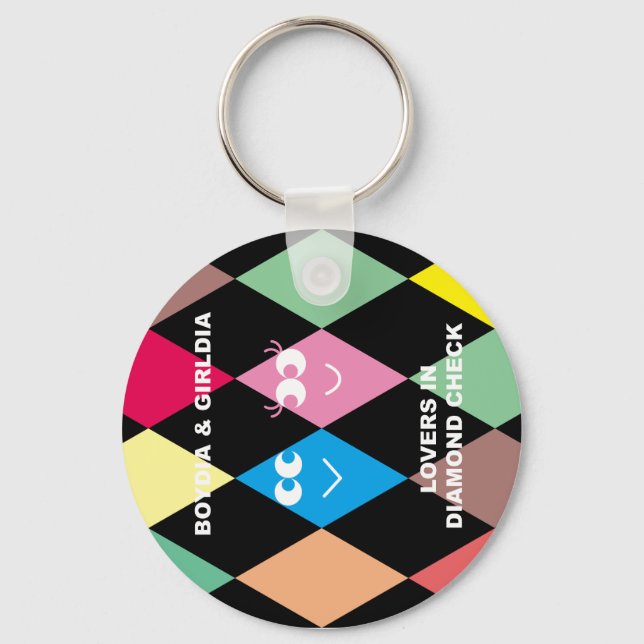 Llavero Keychain de BOYDIA y GIRLDIA (Anverso)
