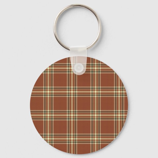 Llavero Keychain de Brown Tartan (Anverso)
