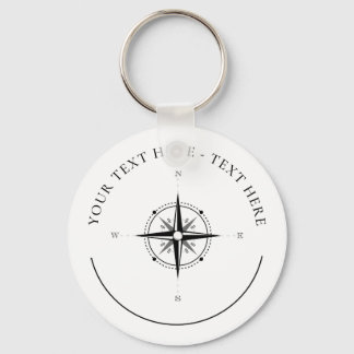Llavero Keychain de brújula náutica