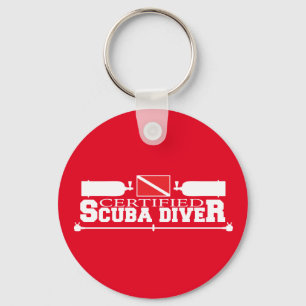 Llavero Keychain de buceo certificado de Scuba