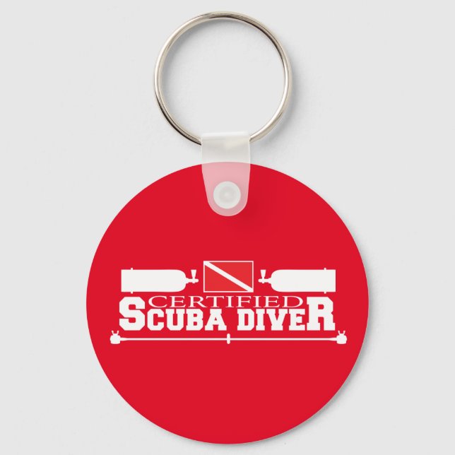 Llavero Keychain de buceo certificado de Scuba (Anverso)