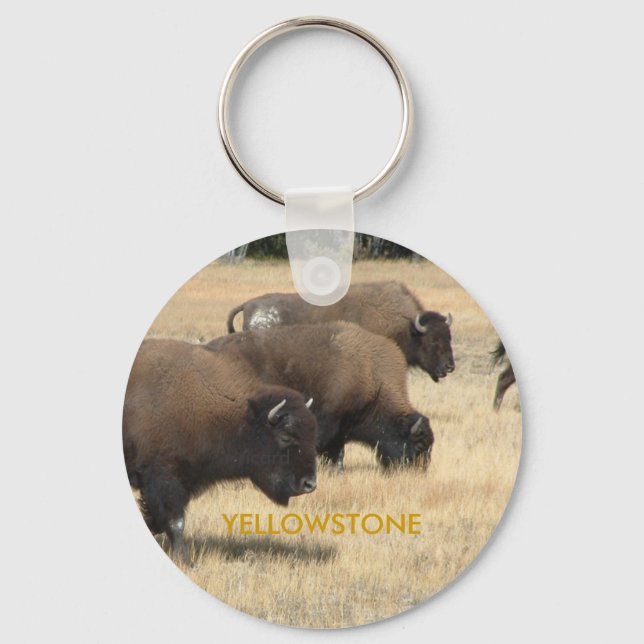 Llavero Keychain de Buffalo Yellowstone (Anverso)