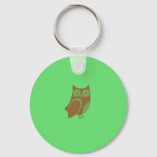 Llavero Keychain de búho marrón