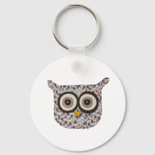 Llavero Keychain de Búho Tweed