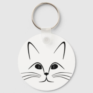 Llavero Keychain de cara de gato