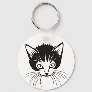 Llavero Keychain de cara de gato
