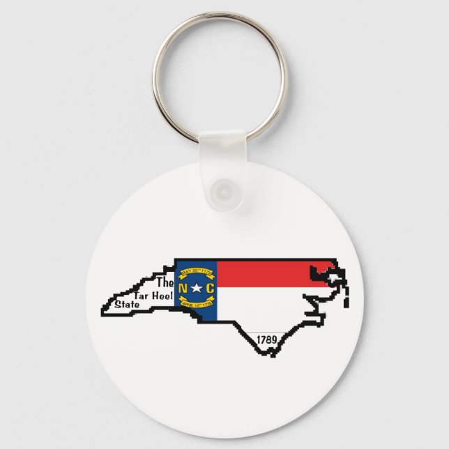 Llavero Keychain de Carolina del Norte (Anverso)