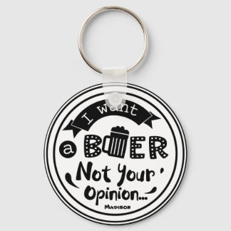 Llavero Keychain de cerveza divertida personalizada