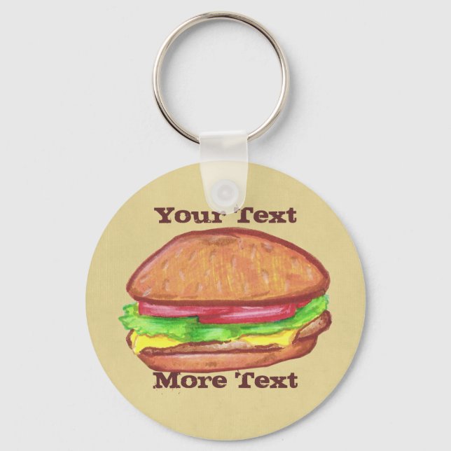Llavero Keychain de Cheeseburger (Anverso)