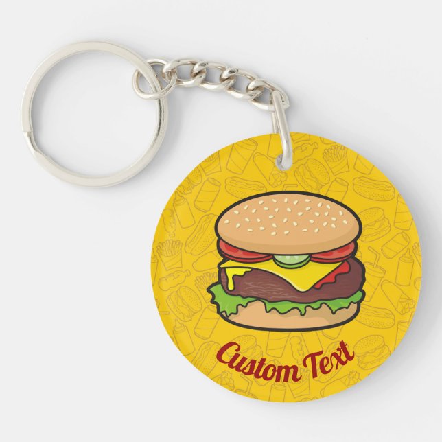 Llavero Keychain de Cheeseburger (Frente)