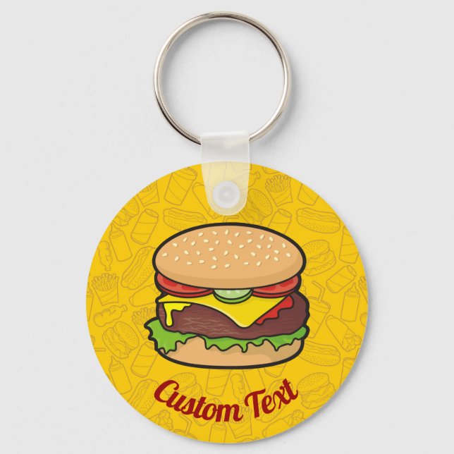 Llavero Keychain de Cheeseburger (Anverso)