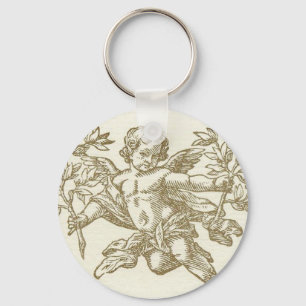 Llavero Keychain de Cherub Angel (crema)