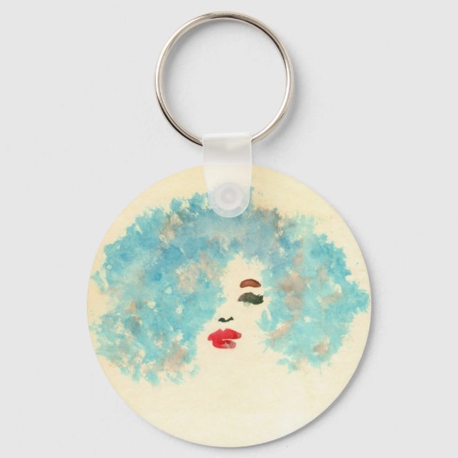 Llavero Keychain de Chica azul (Anverso)