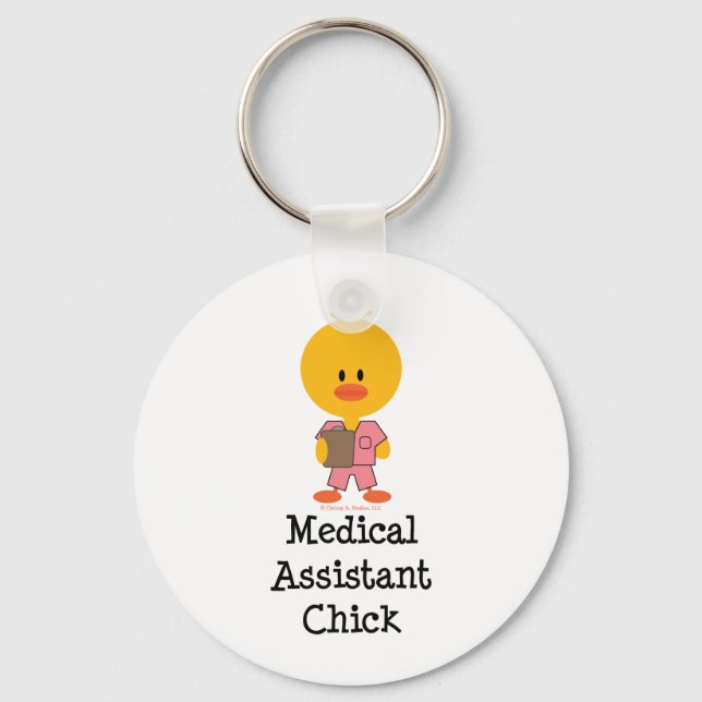 Llavero Keychain de Chick, asistente médico (Anverso)
