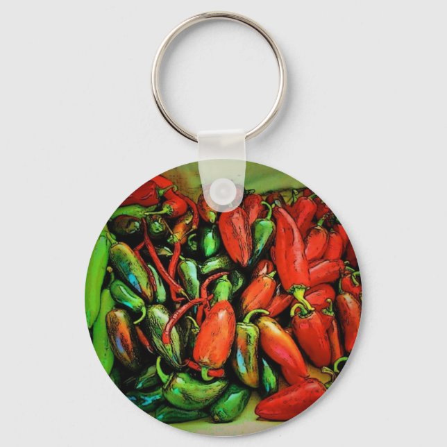 Llavero Keychain de Chili Peppers (Anverso)