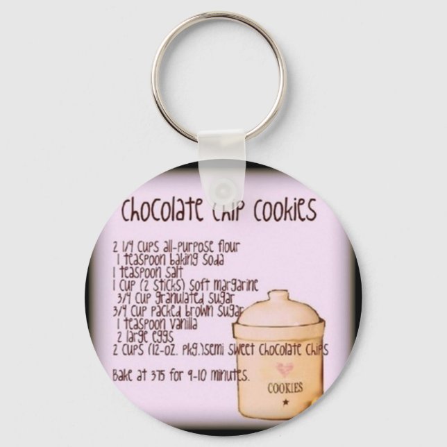 Llavero Keychain de chocolate Chip Cookie (Anverso)