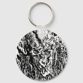 Llavero Keychain de círculo metalizado, 5,08 cm