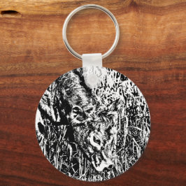 Llavero Keychain de círculo metalizado, 5,08 cm