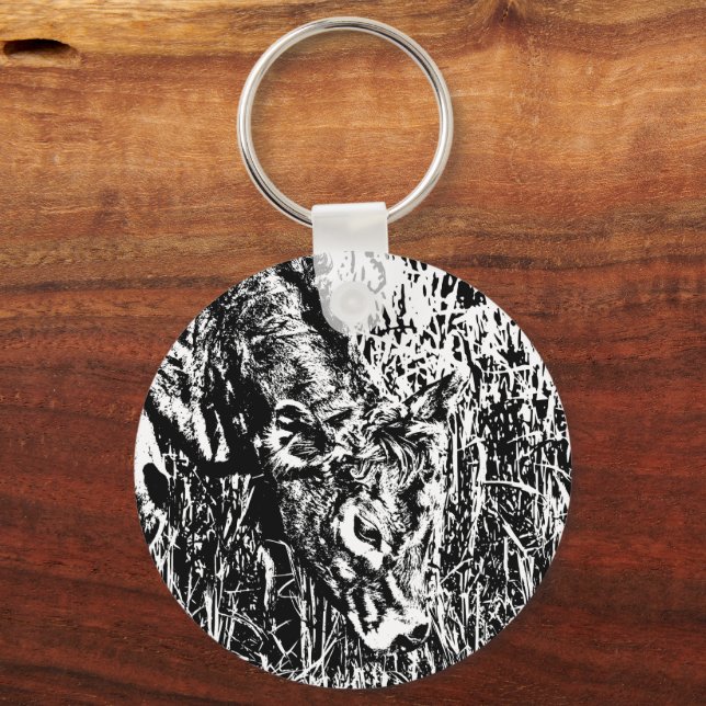 Llavero Keychain de círculo metalizado, 5,08 cm (Anverso)