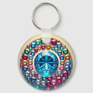 Llavero "Keychain de círculo Metalizado Personalizado - Du