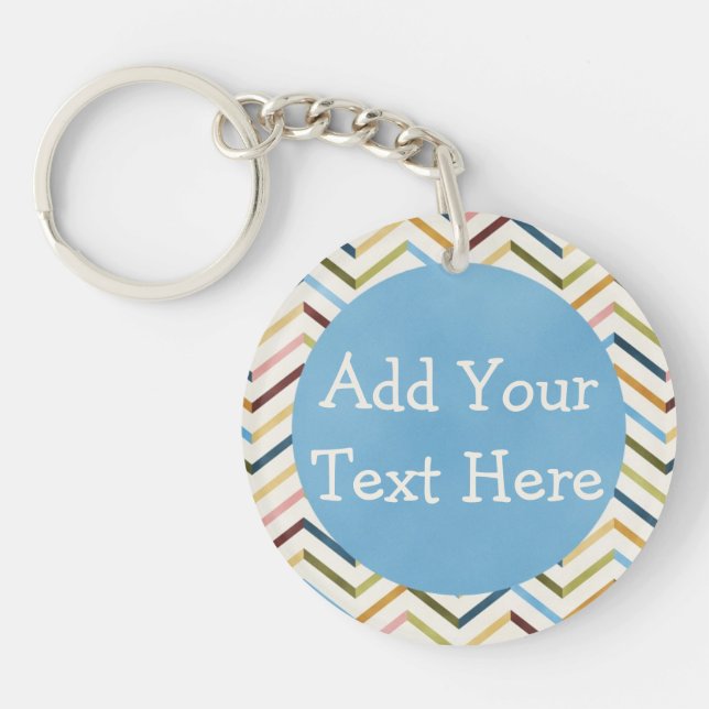 Llavero Keychain de círculo Personalizado de pantalla mult (Frente)