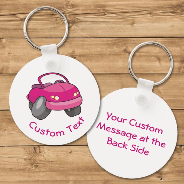 Llavero Keychain de coche Personalizado rosa (Subido por el creador)