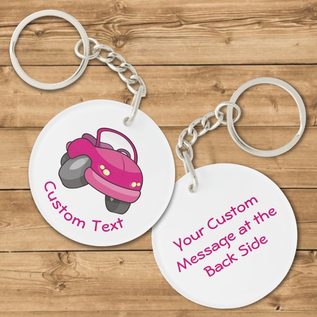 Llavero Keychain de coche Personalizado rosa (Subido por el creador)