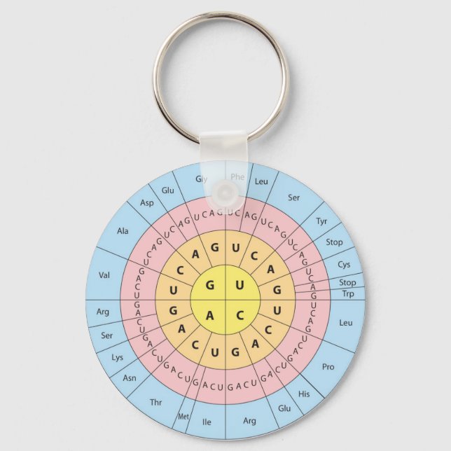 Llavero Keychain de código genético (Anverso)