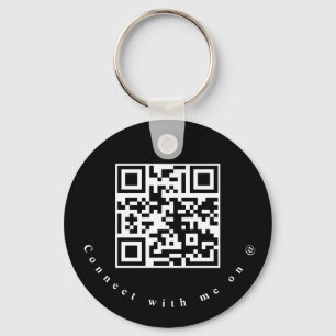 Llavero Keychain de código QR para empresas de medios soci