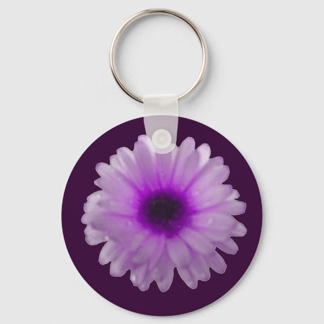 Llavero Keychain de color blanco y morado (Anverso)