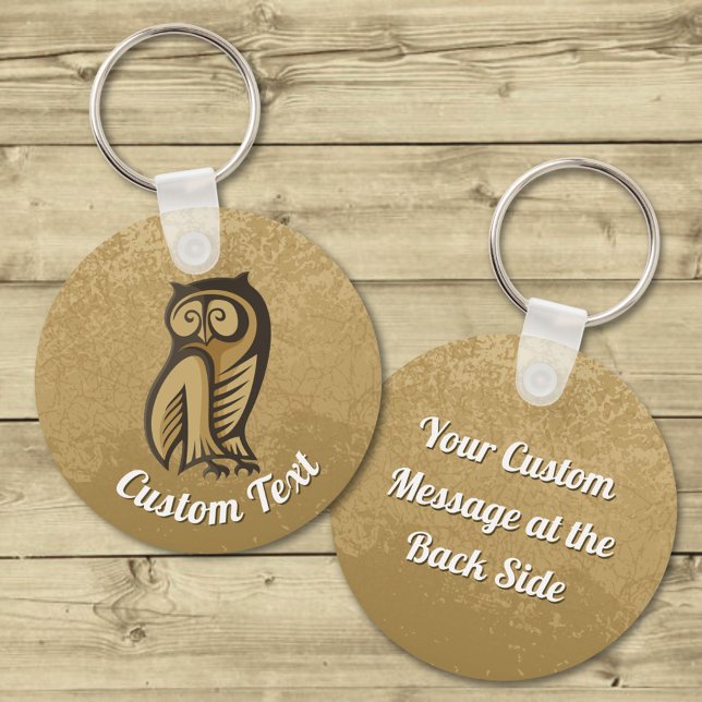 Llavero Keychain de color de símbolo de búho (Subido por el creador)