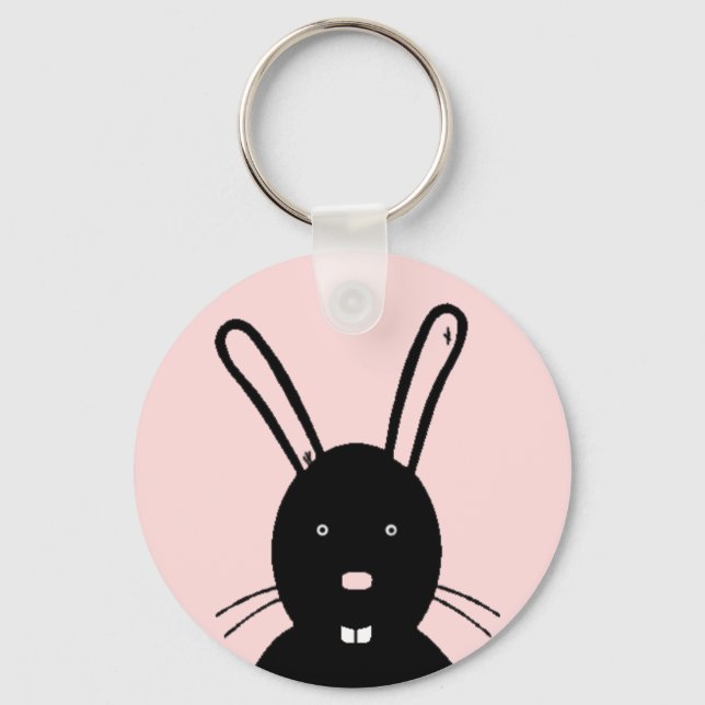 Llavero Keychain de Conejo Oscuro (Anverso)