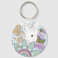 Keychain de Conejo Otoño