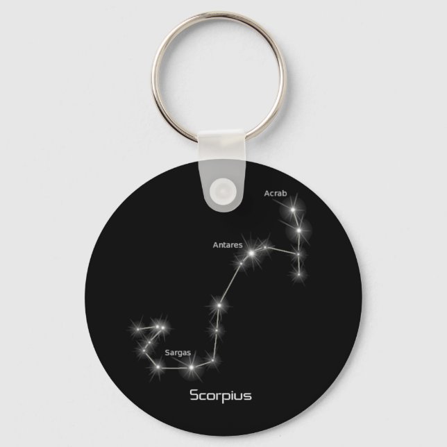 Llavero Keychain de Constelación Escorpio (Anverso)