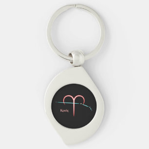Llavero Keychain de Constellation Aries de Zodiac