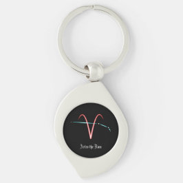 Llavero Keychain de Constellation Aries de Zodiac