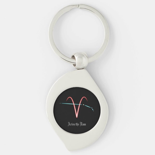 Llavero Keychain de Constellation Aries de Zodiac (Anverso)