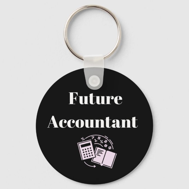 Llavero Keychain de contabilidad futura (Anverso)