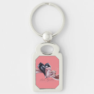 Llavero Keychain de corazones entrelazados