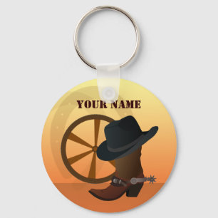 Llavero Keychain de Cowboy Occidental